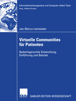 cover image of Virtuelle Communities für Patienten